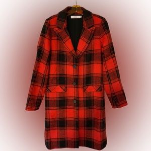 JustFab Windowpane Coat